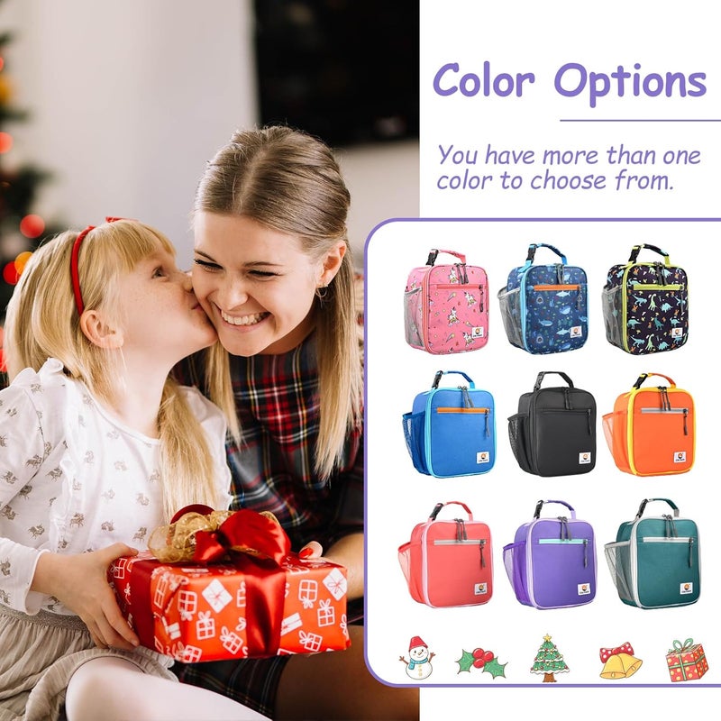 CaCTOUR Lunch Box Kids,Premium Insulated Lunch Bag for Girls Boys Teen Women,Soft Bag Mini Cooler Back to School Thermal Reusable Lunch Bag for Work School Picnic (Purple) - Image 2
